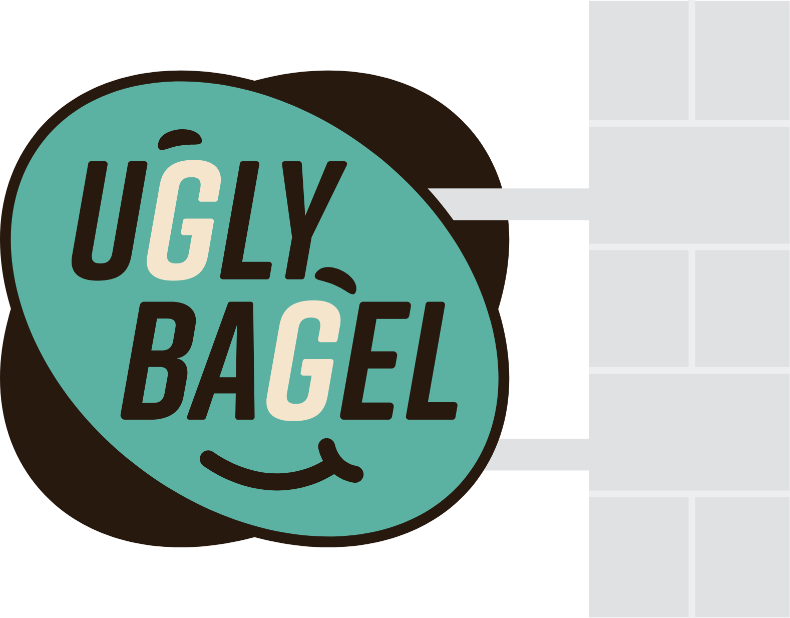 Ugly Bagel exterior signage