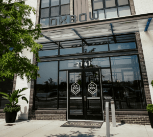 Oxbow Apartments Nashville, TN River North, logo entry signage