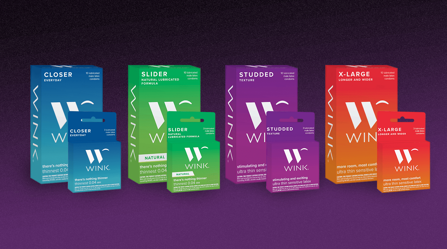 10 count and 3 count package re design for closer, slider, studded and XL condoms