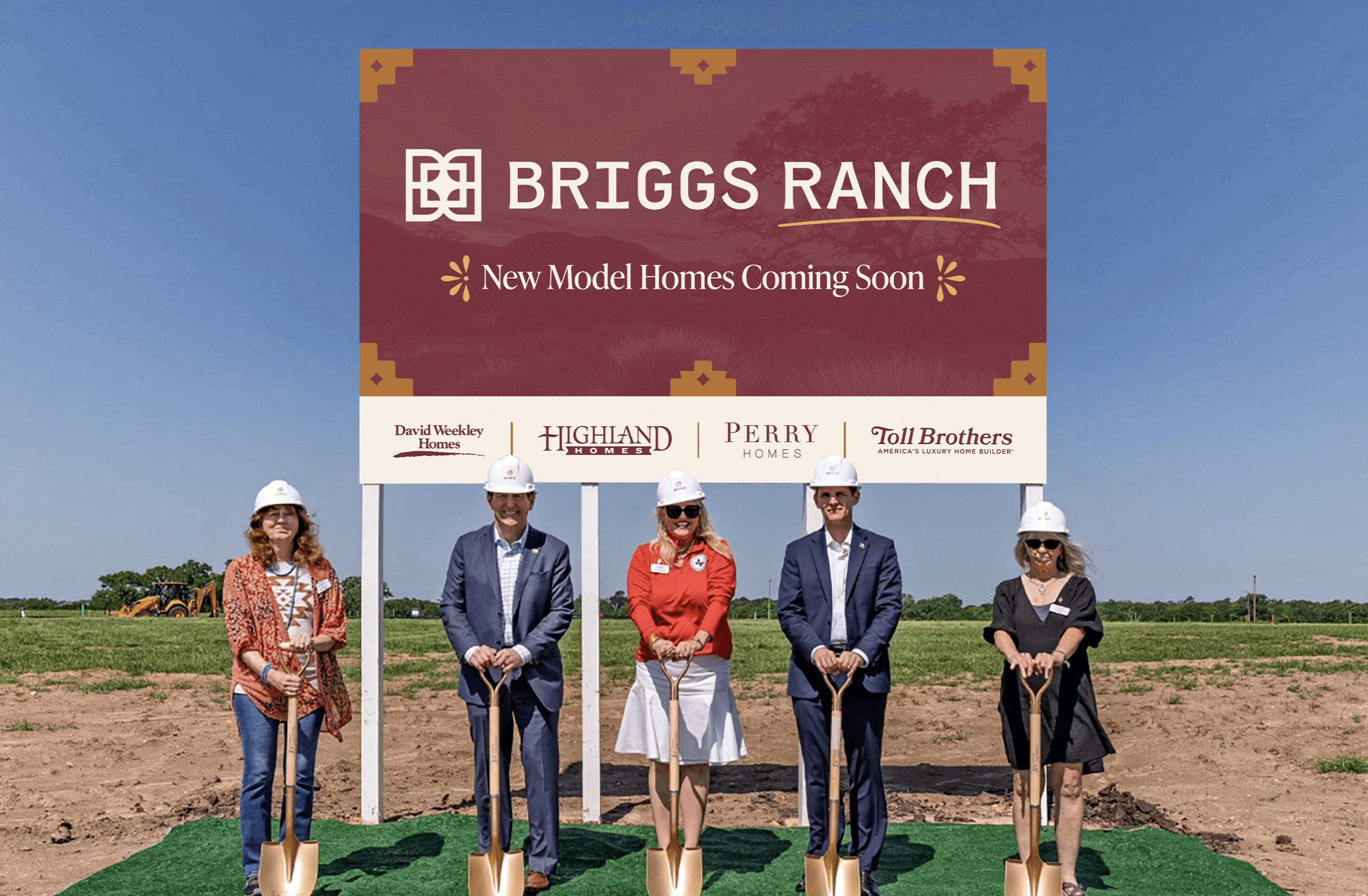 Briggs Ranch temporary signage designed by ST8MNT