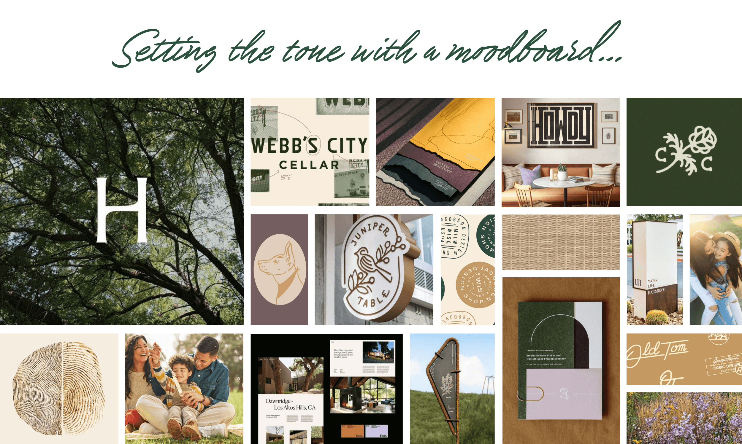 Briggs Ranch image style and moodboard direction designed by ST8MNT with headline text that reads 