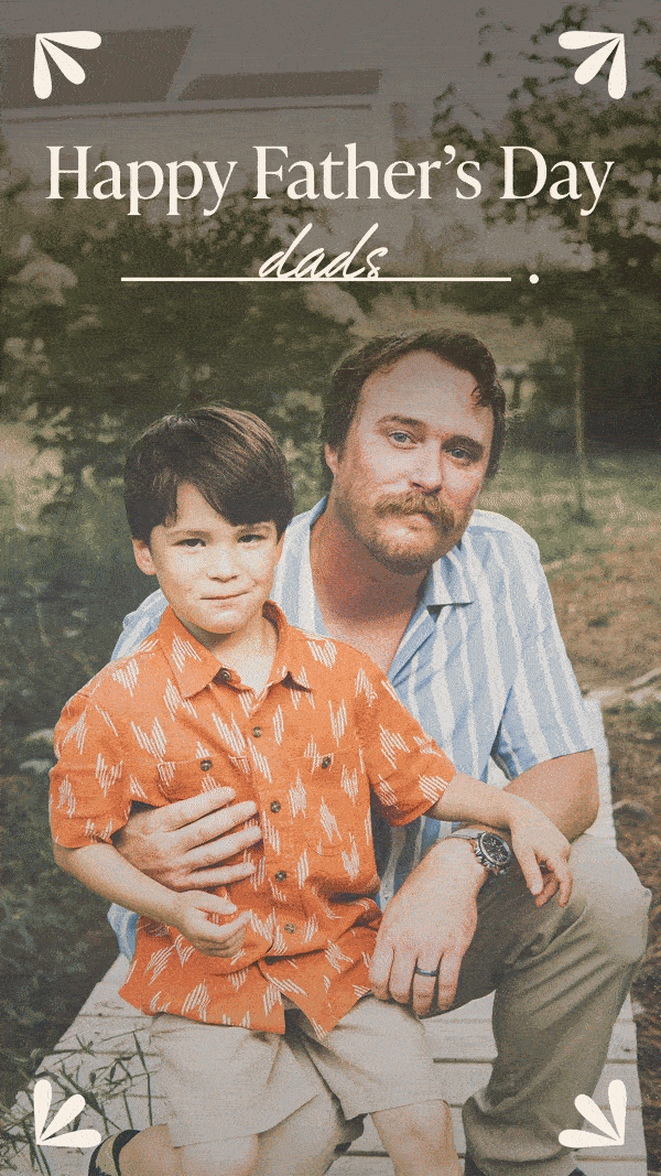 Father's Day social reel featuring images of different types of dads designed by ST8MNT for master-planned community in San Antonio