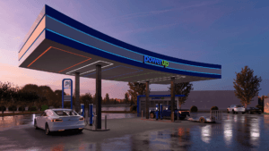 rendering of site at dusk