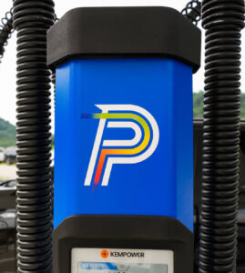 PowerUp icon on electric charging machine