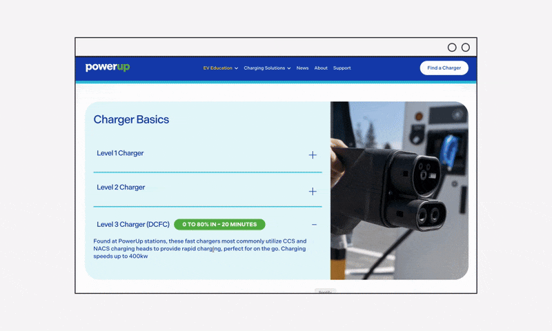 accordion gallery on website